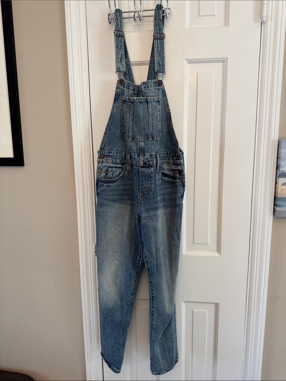 Lucky Brand Blue Denim Women's Overalls with Adjustable Straps
